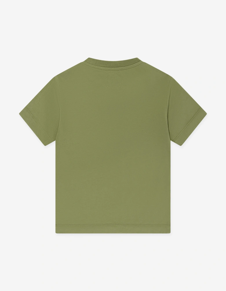 C.P. Company Boys Logo T-Shirt in Green