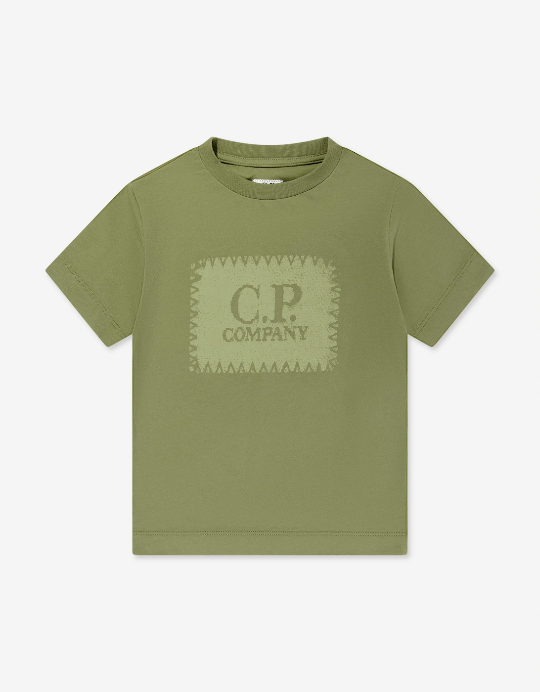 C.P. Company Boys Logo T-Shirt in Green, 5 of 4