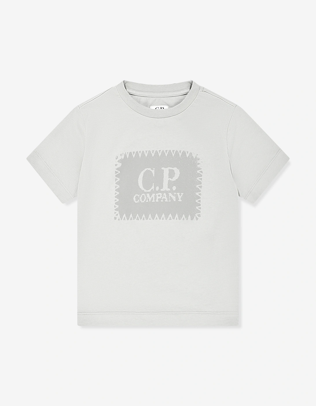 C.P. Company Boys Logo T-Shirt in Grey, 5 of 4