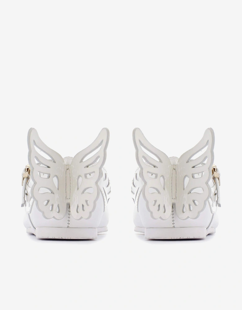 Girls Heavenly Flat in White