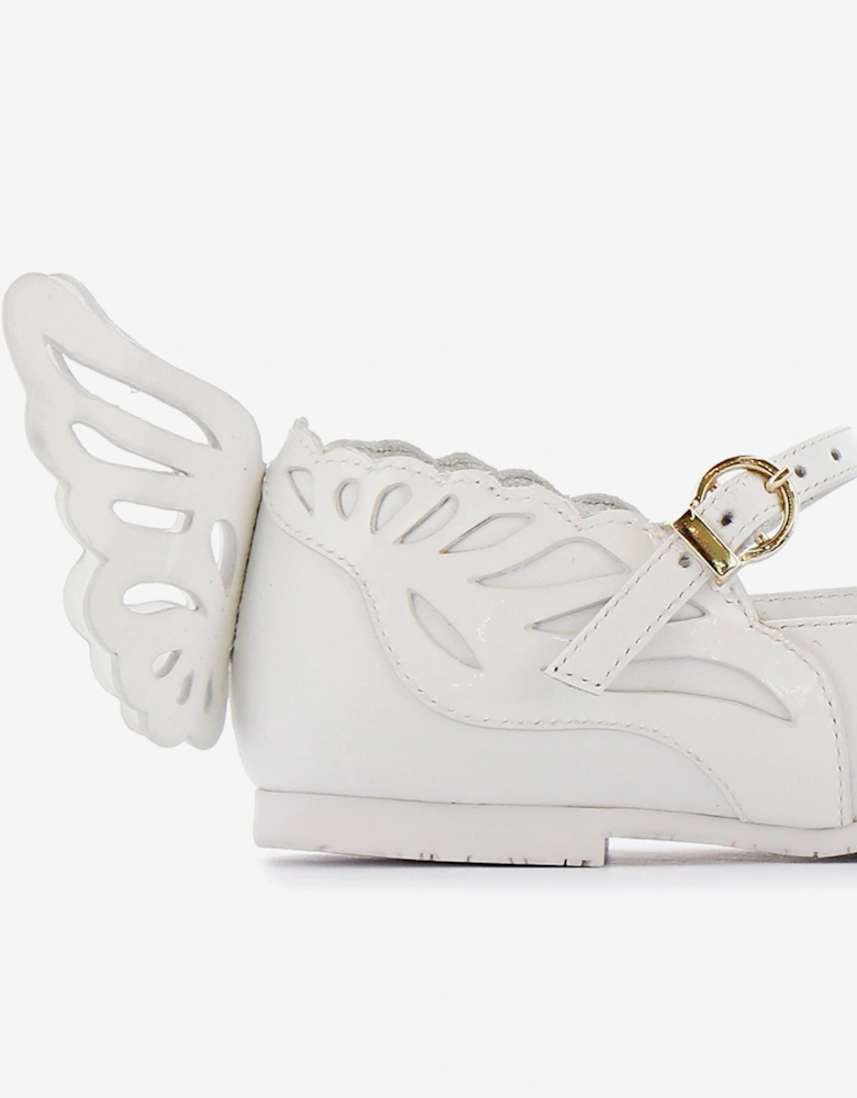 Girls Heavenly Flat in White