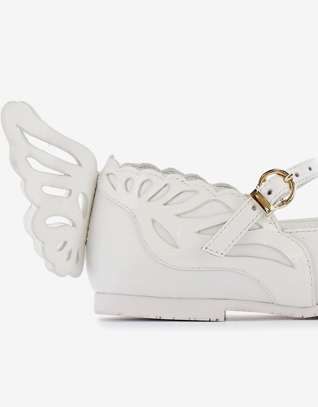 Girls Heavenly Flat in White