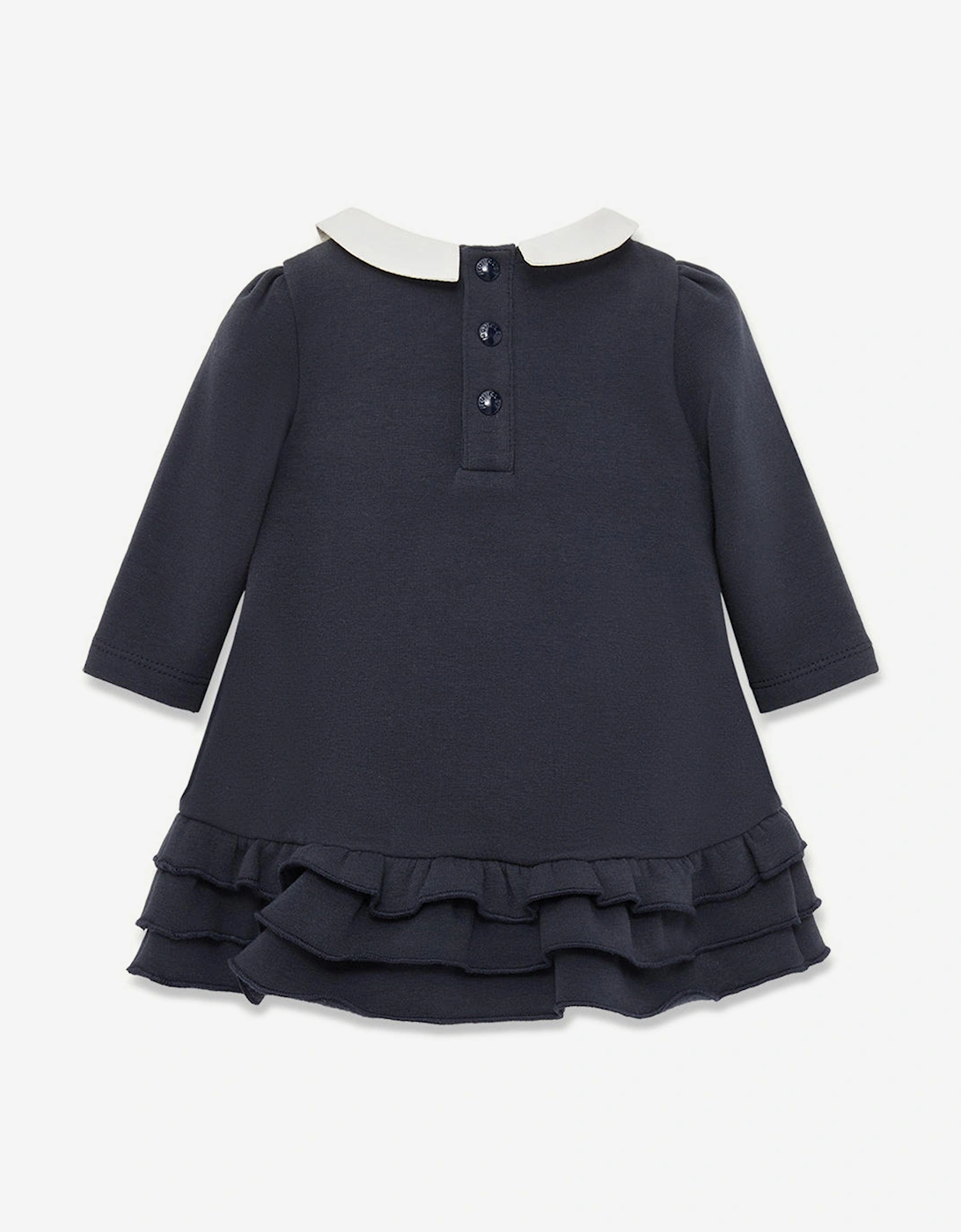 Baby Girls Logo Dress in Navy