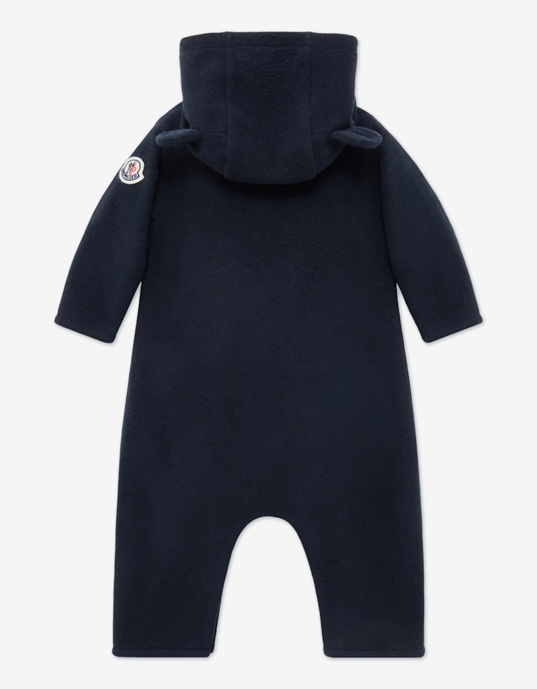 Baby Logo Romper in Navy