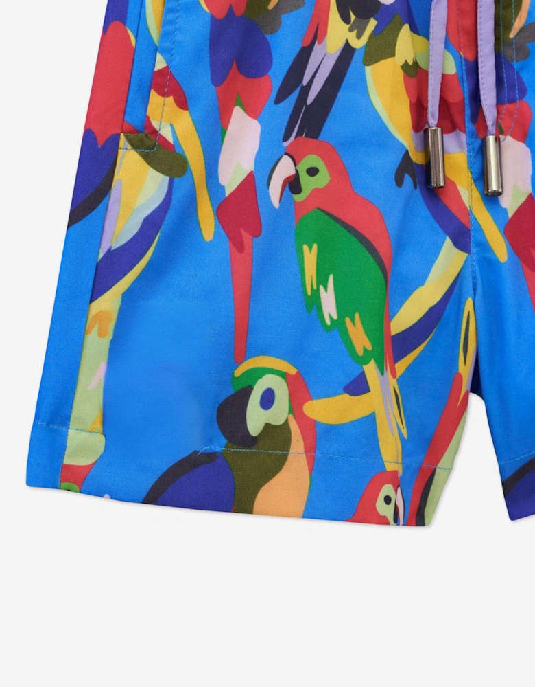 Boys Parrot Swim Shorts in Blue (UPF50+)