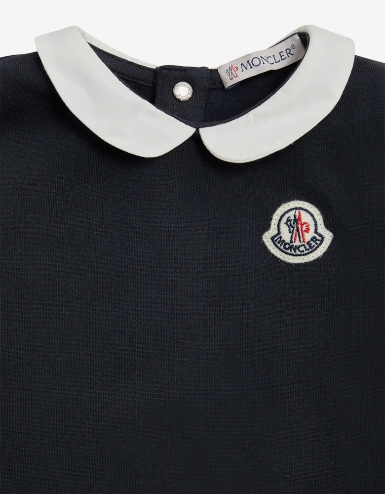 Baby Girls Logo Dress in Navy