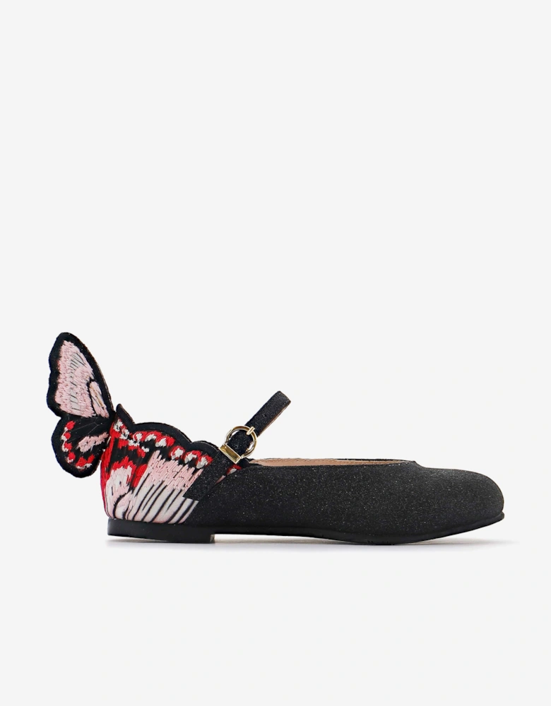 Girls Chiara Flat in Black