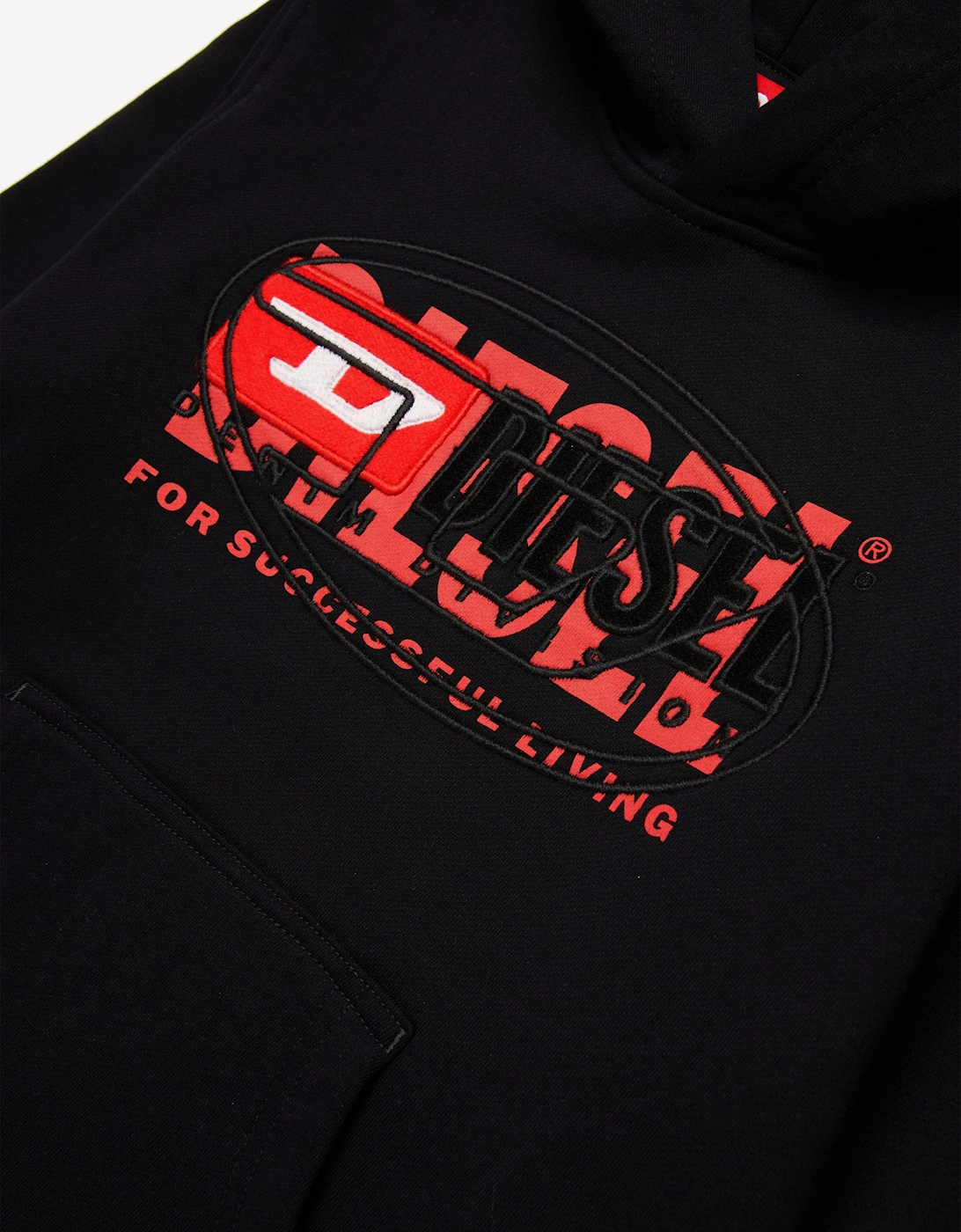 Boys Logo Hoodie in Black