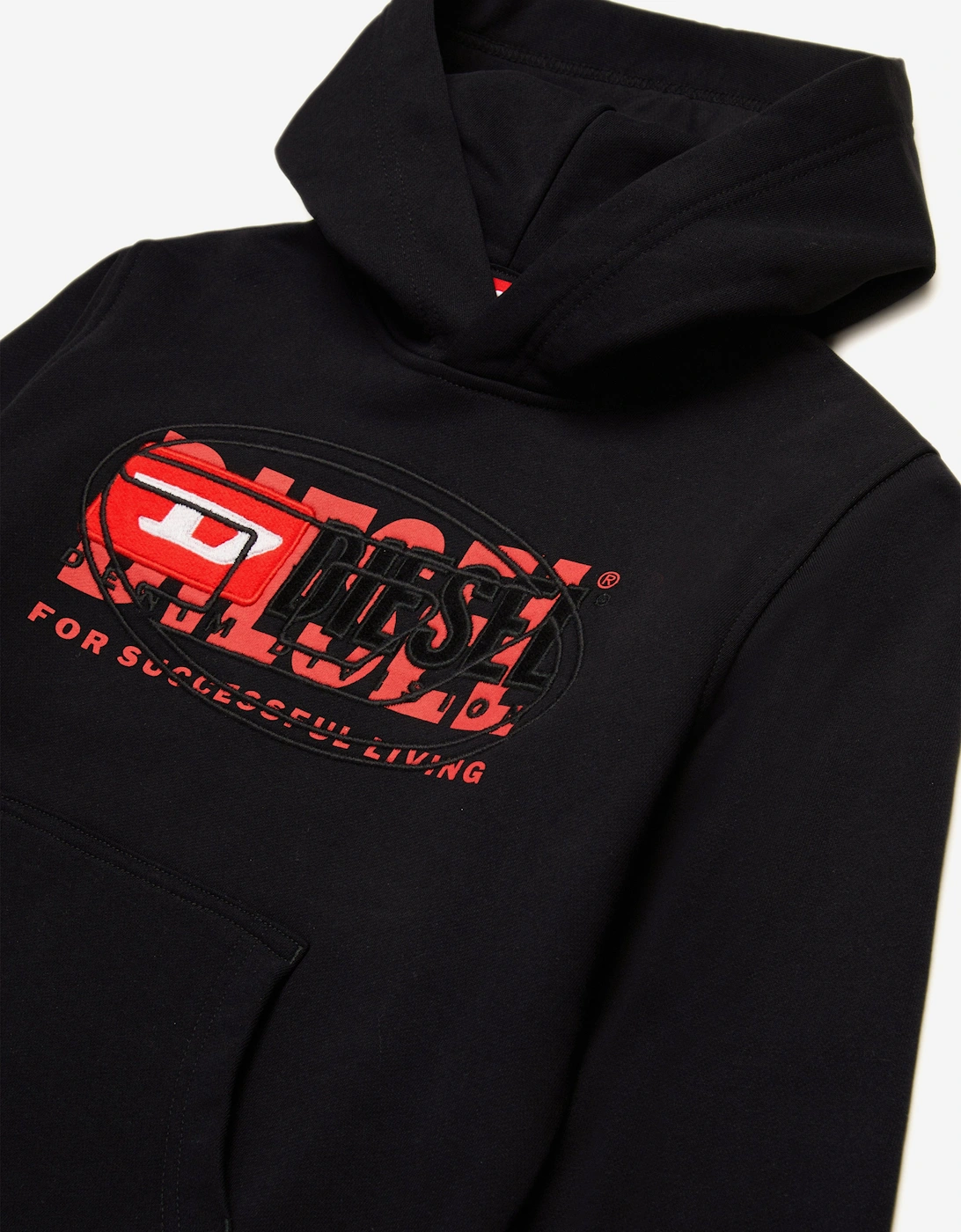 Boys Logo Hoodie in Black