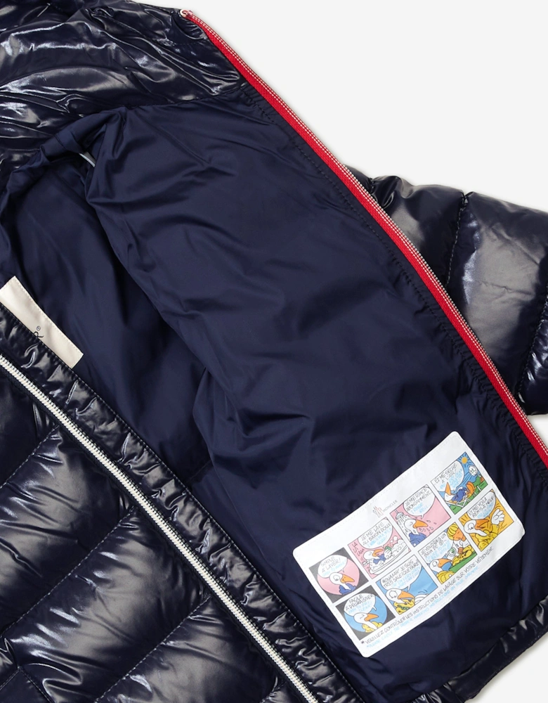 Kids Down Padded New Aubert Jacket in Navy