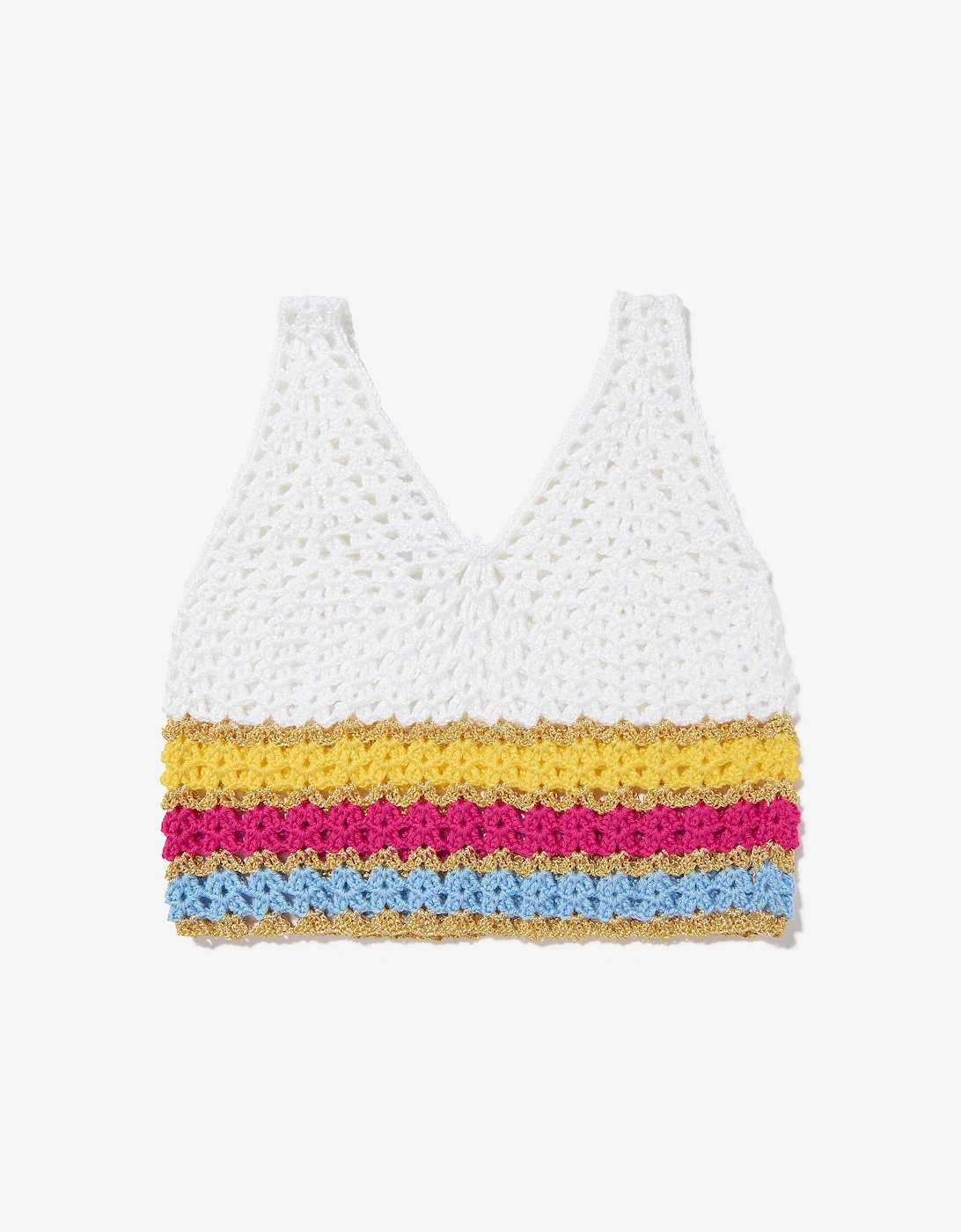 Girls Lavera Crop Top in White