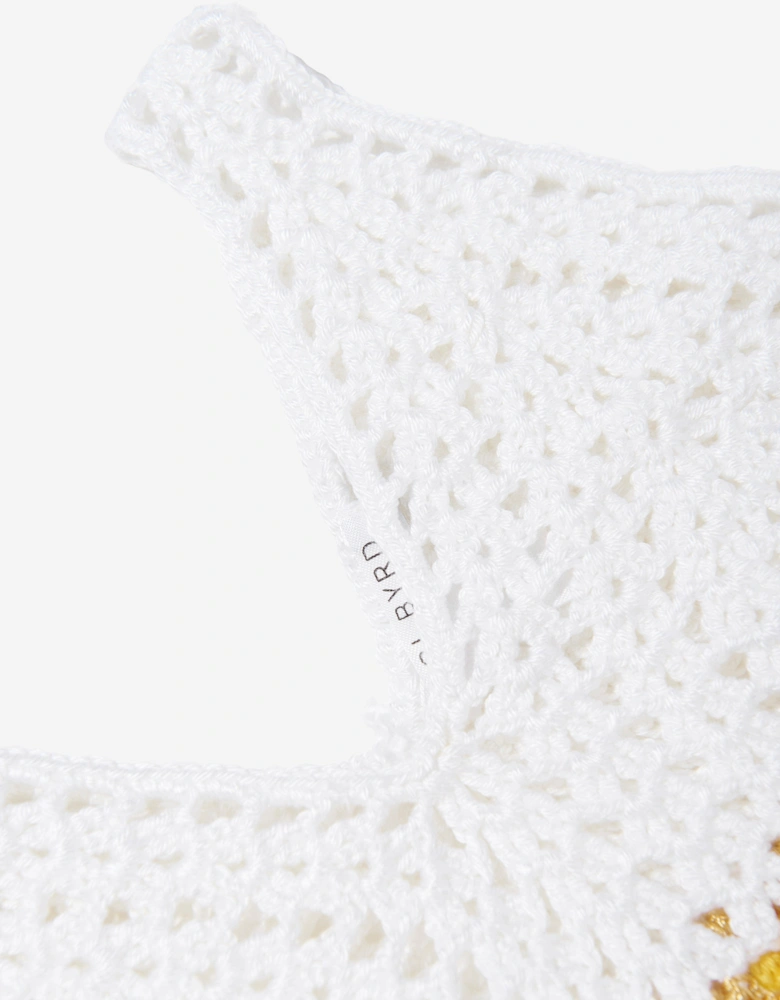 Girls Lavera Crop Top in White