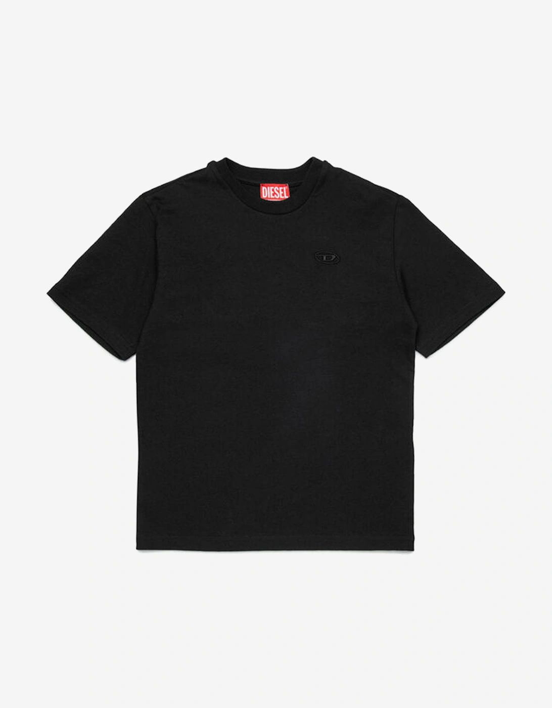 Boys Oval D Logo T-Shirt in Black, 5 of 4