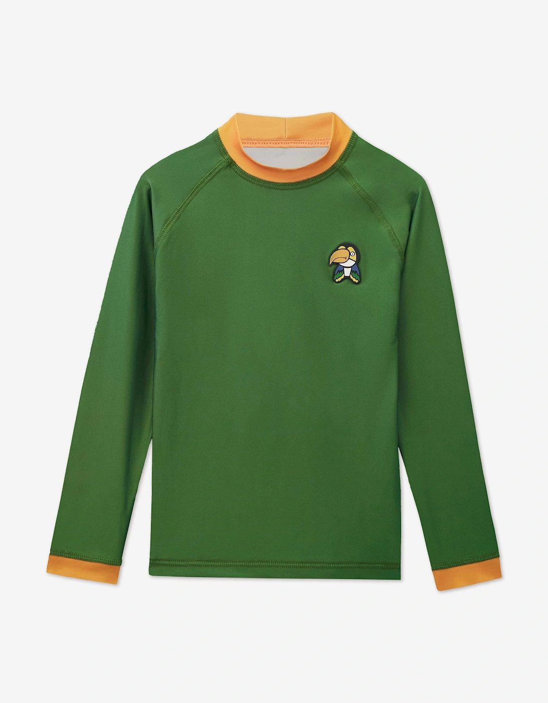 Boys Toucan Sun Protective Rash Vest in Green (UPF50+), 5 of 4