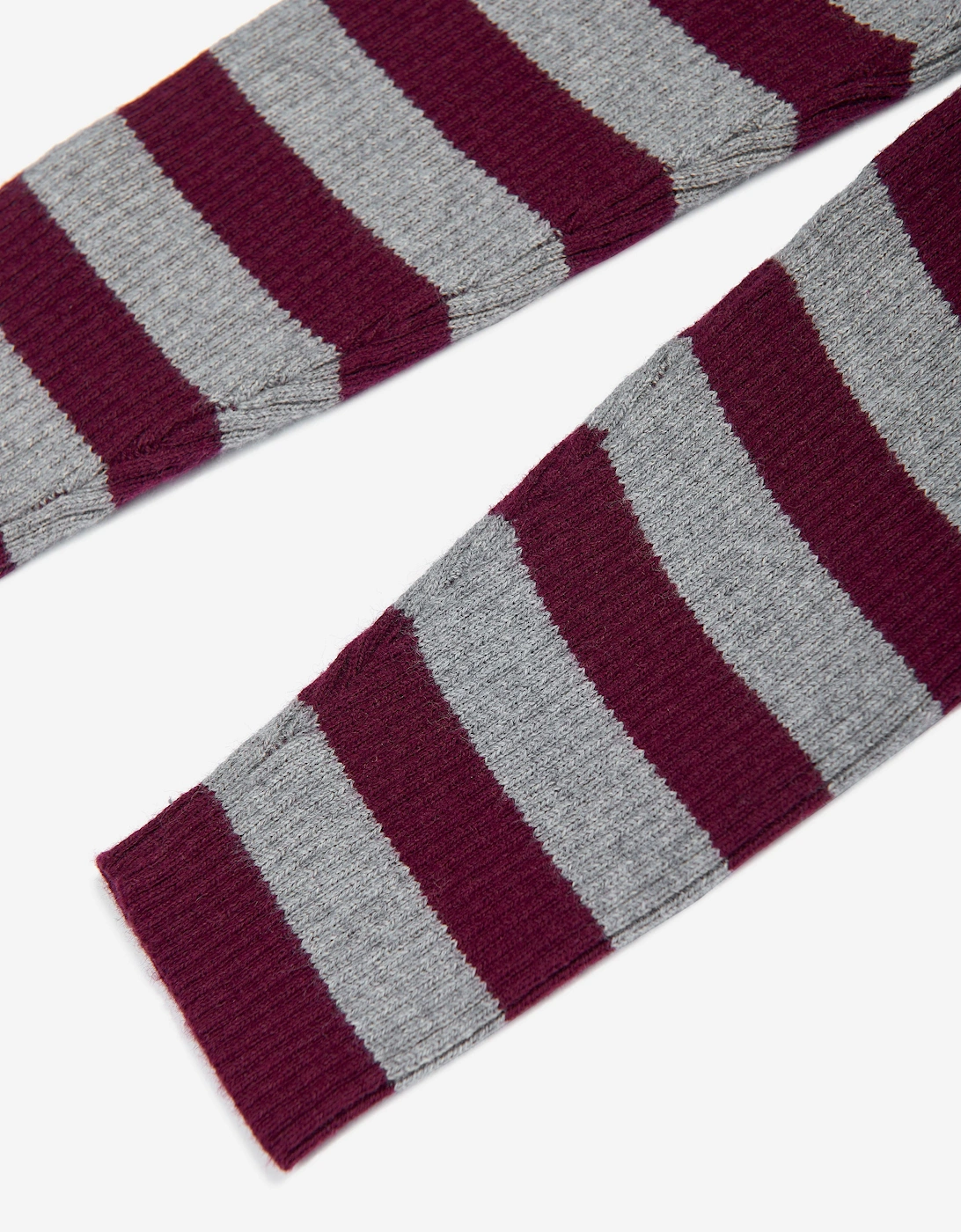 Girls Perry Ribbed Knit Leggings in Grey