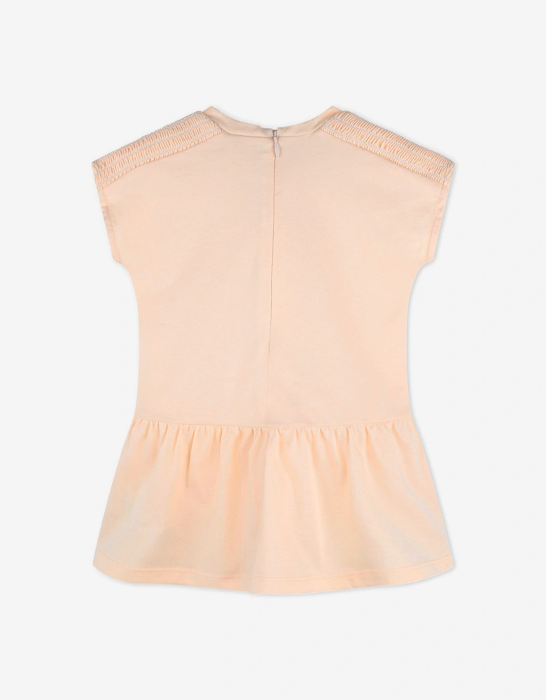 Baby Girls T-Shirt Dress in Pink