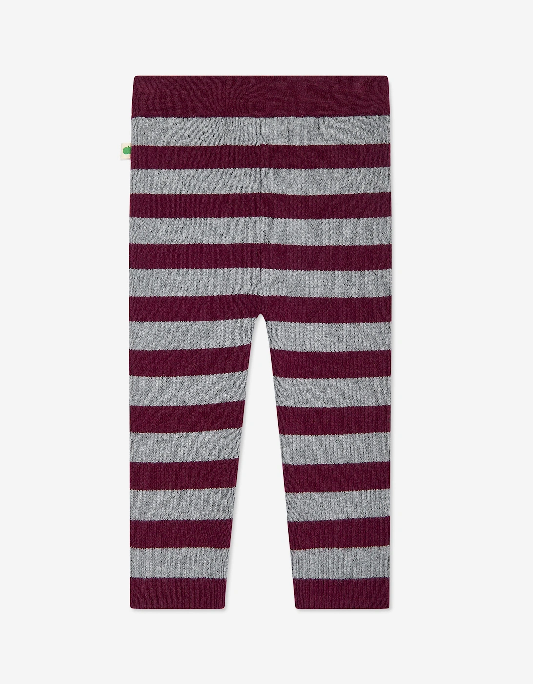 Girls Perry Ribbed Knit Leggings in Grey