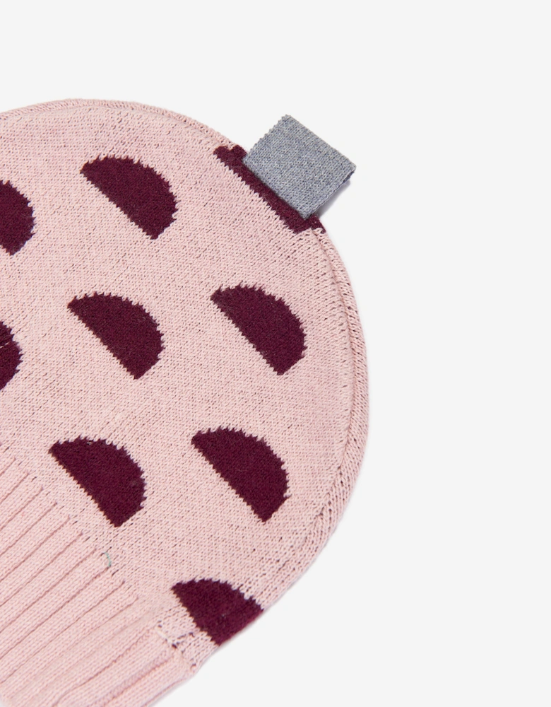 Baby Girls Pippin Acorn Knit Hat in Pink