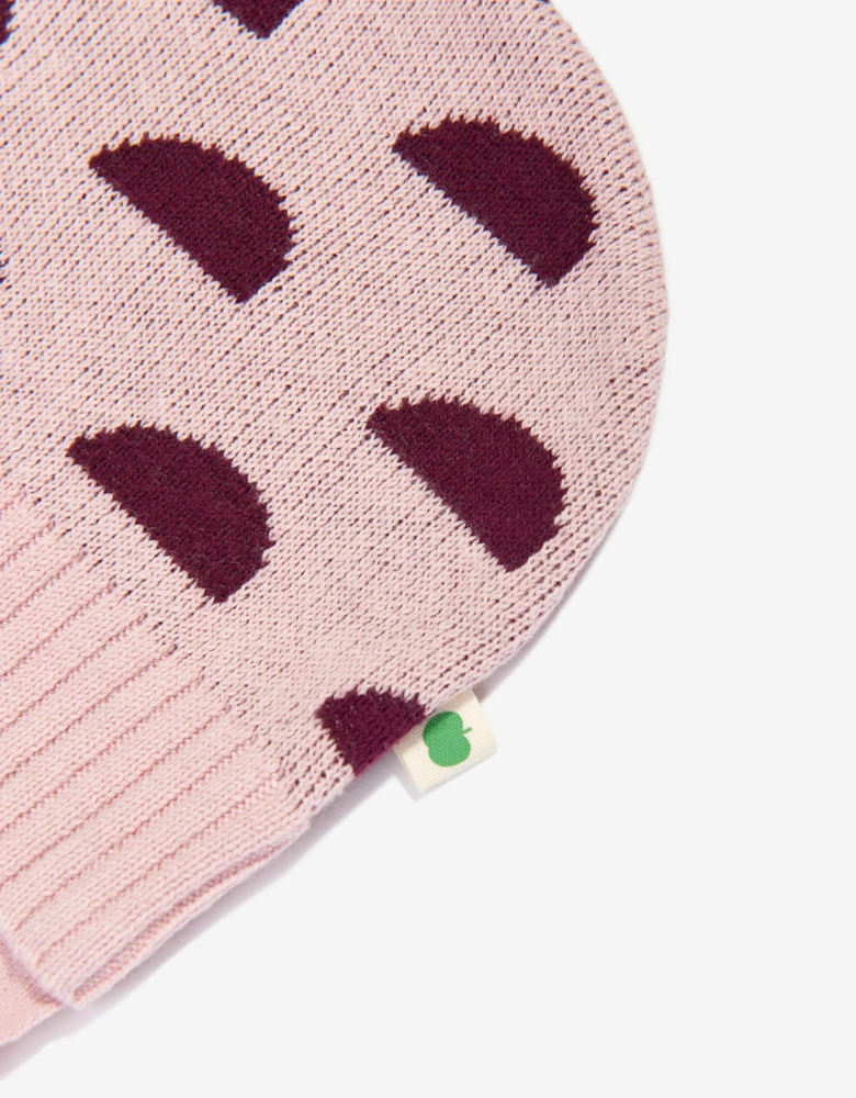 Baby Girls Pippin Acorn Knit Hat in Pink