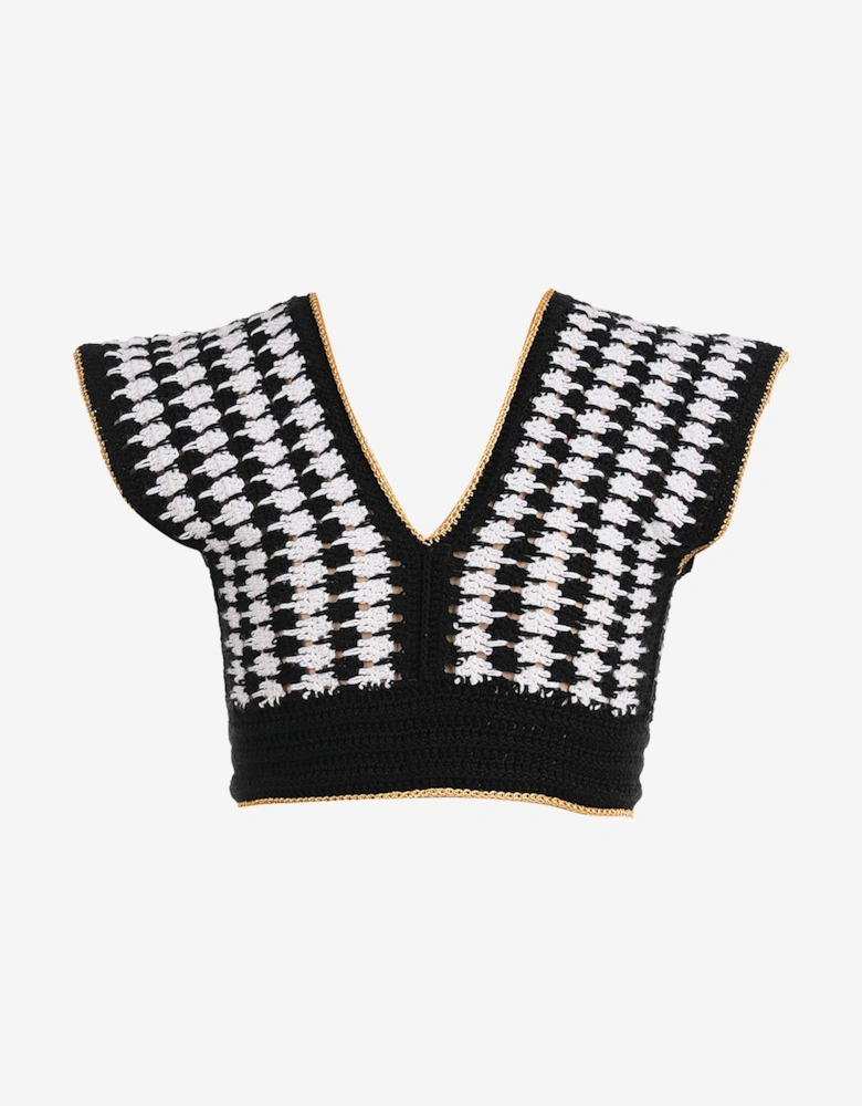 Girls Garnet Crop Top in Black