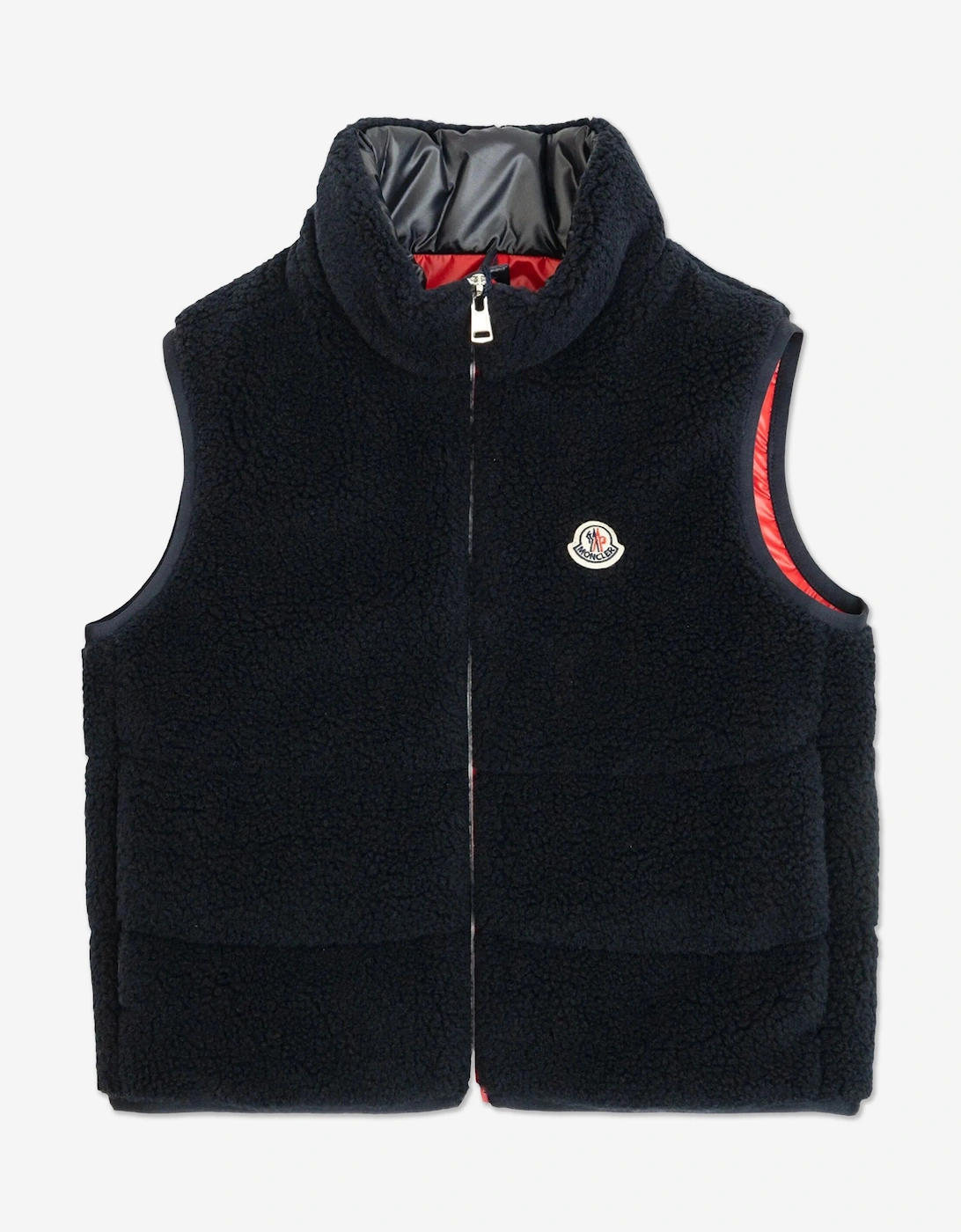 Girl's Moncler Enfant Kids Orin Gilet in Navy - Blue - Size: 8 years