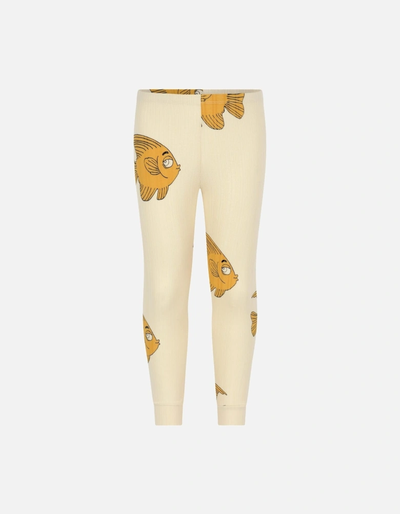 Kids Cotton Fish Print Leggings