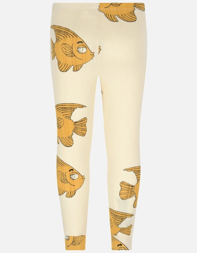 Kids Cotton Fish Print Leggings