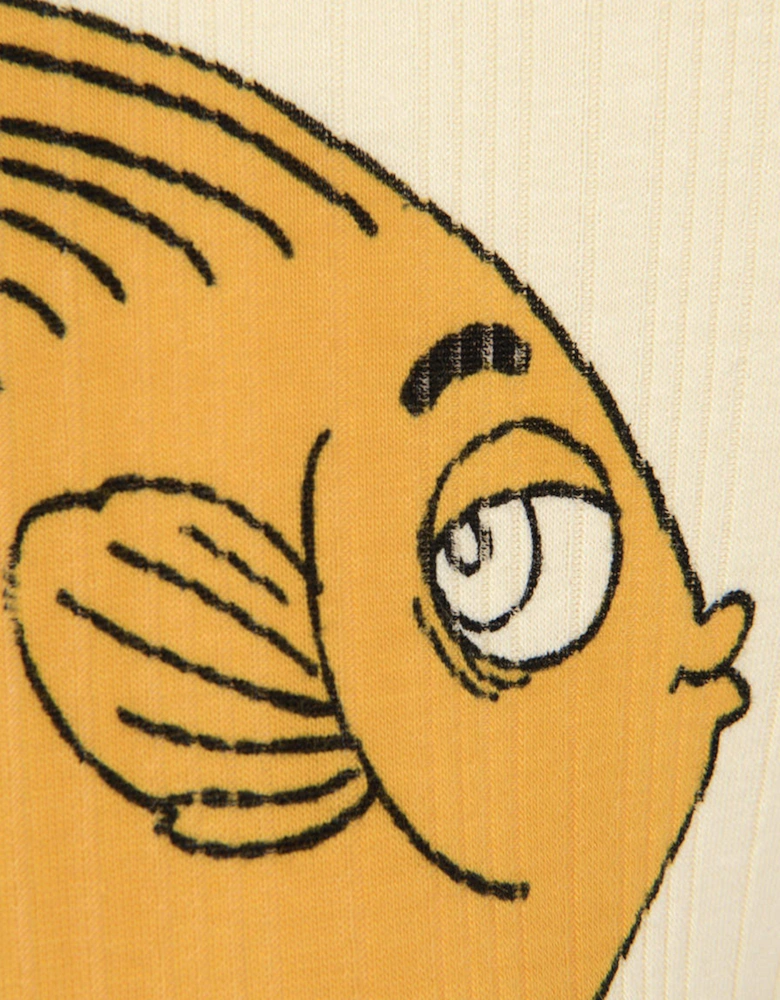 Kids Cotton Fish Print Leggings