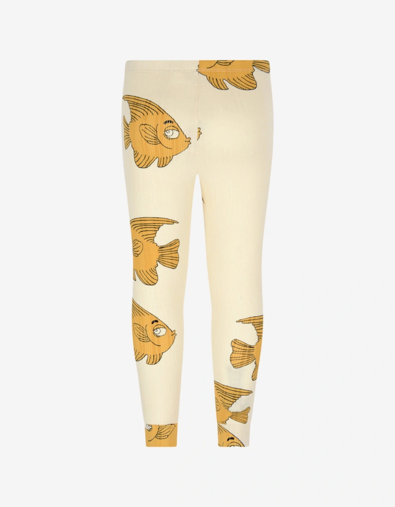 Kids Cotton Fish Print Leggings
