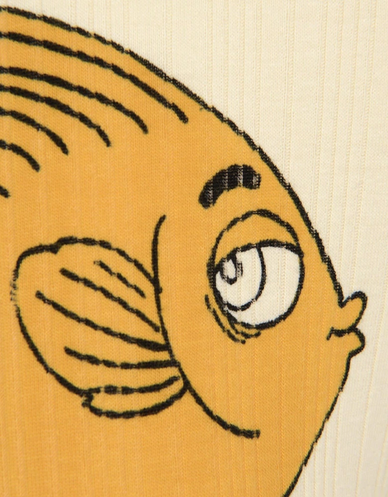 Kids Cotton Fish Print Leggings