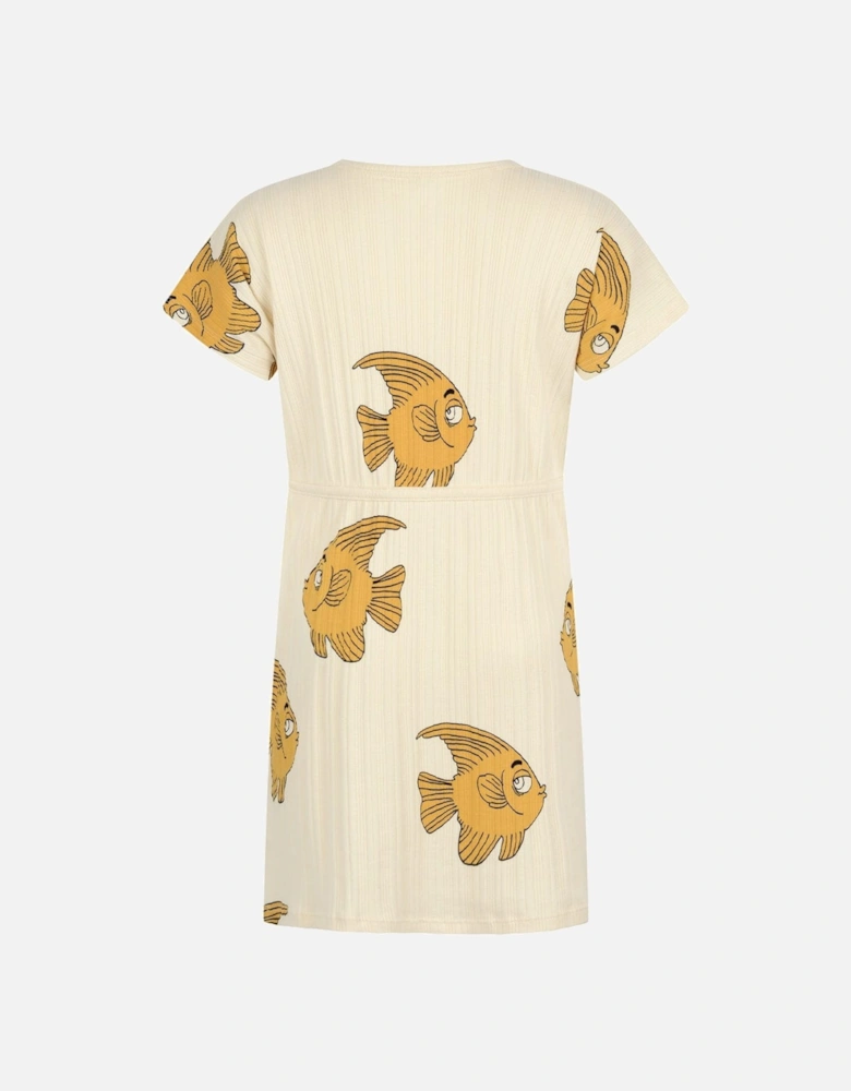 Girls Cotton Fish Print Dress