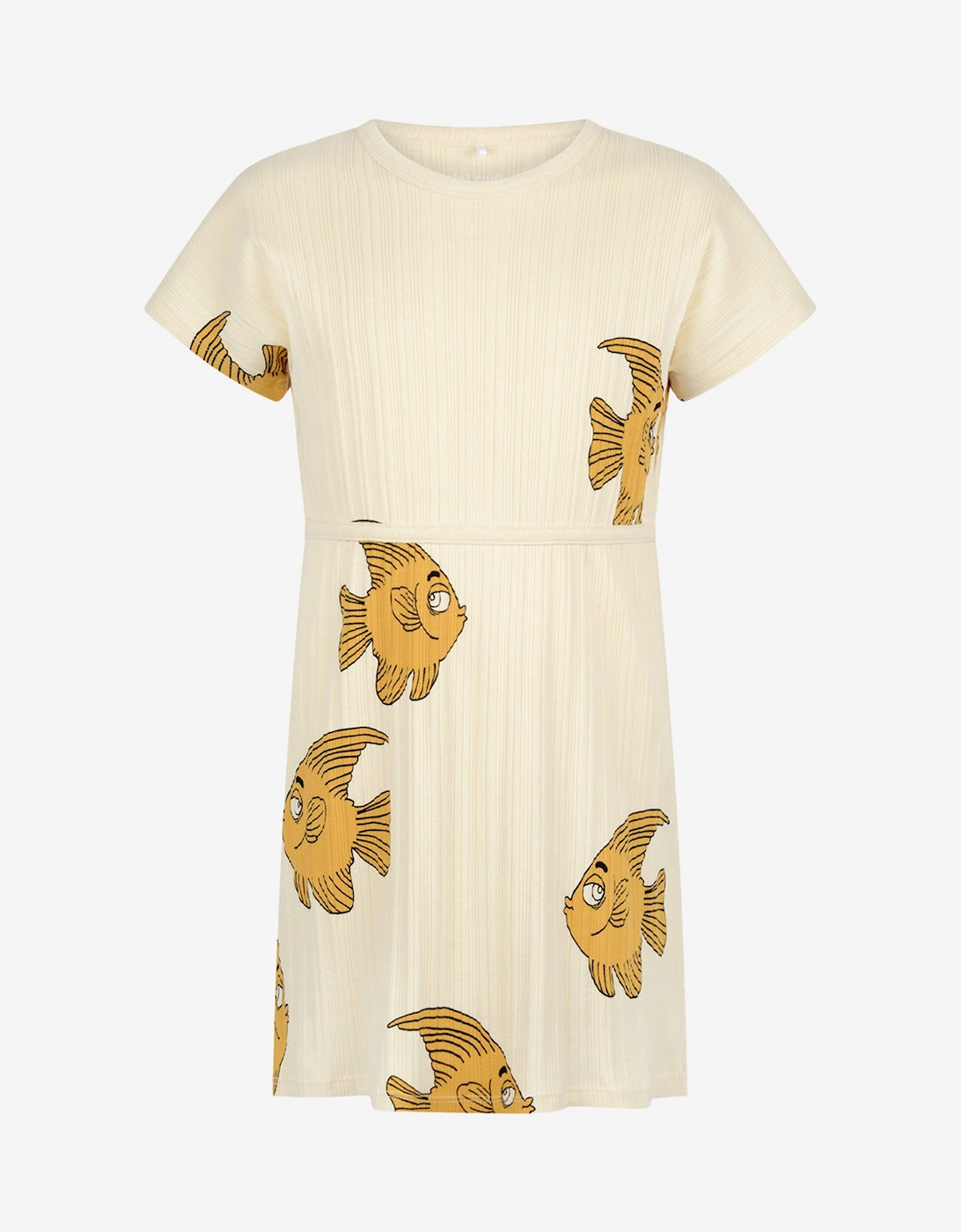 Girls Cotton Fish Print Dress, 9 of 8