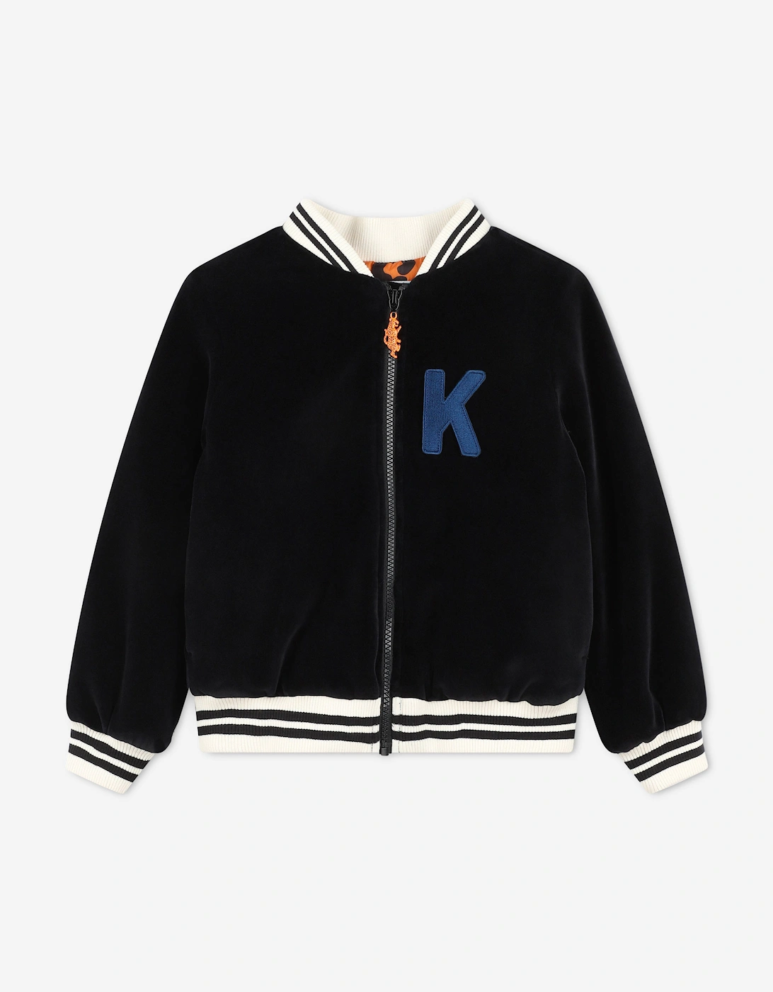 Girls Zip Up Jacket in Black, 5 of 4