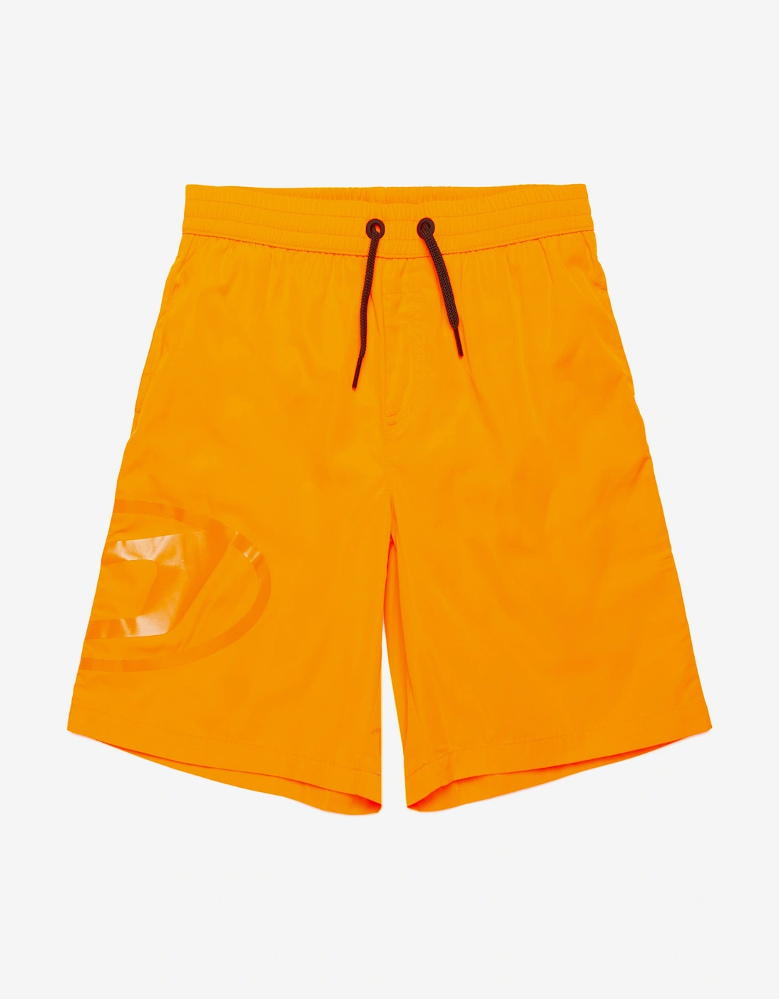 Boys Oval D Logo Swim Shorts in Orange, 5 of 4