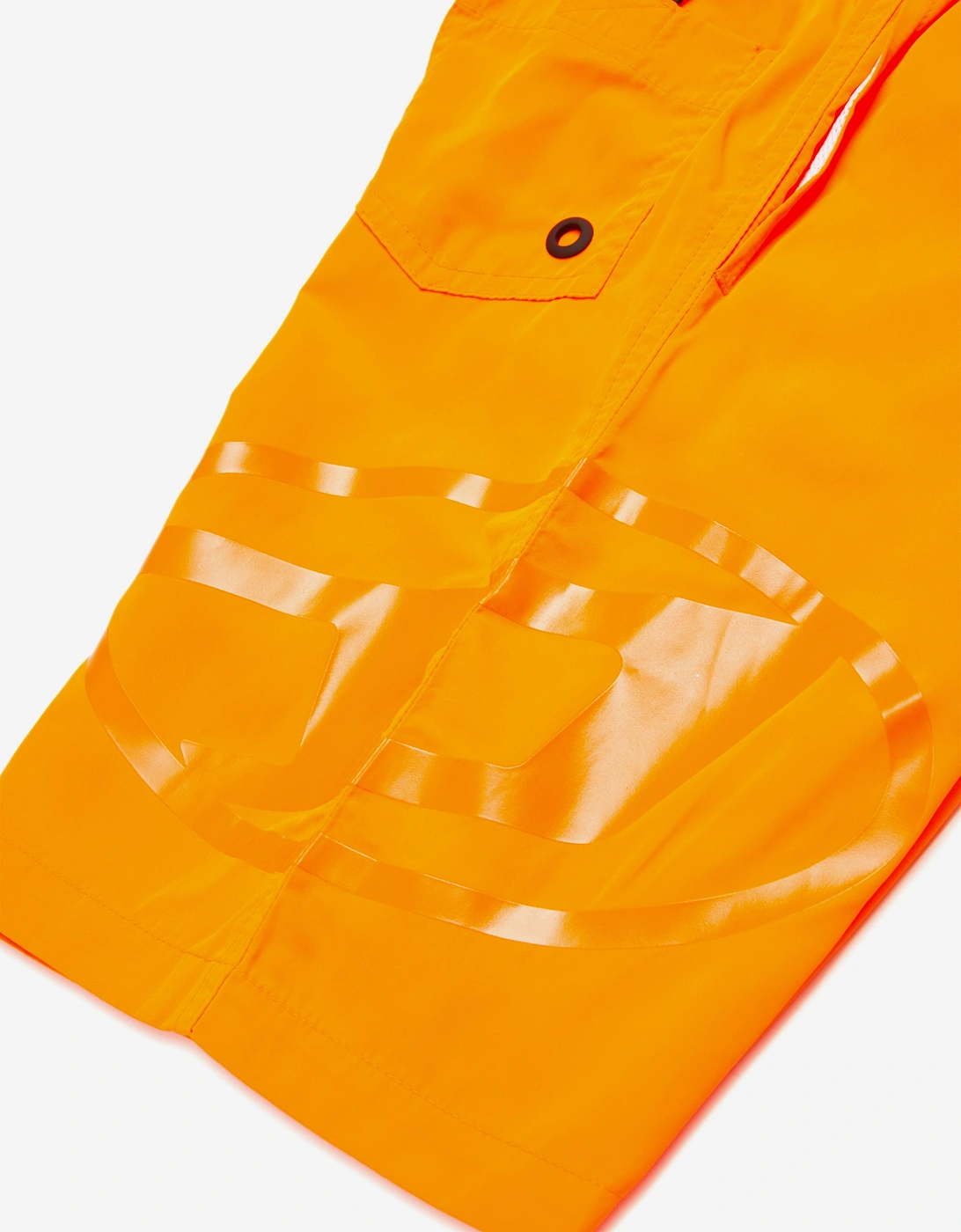 Boys Oval D Logo Swim Shorts in Orange