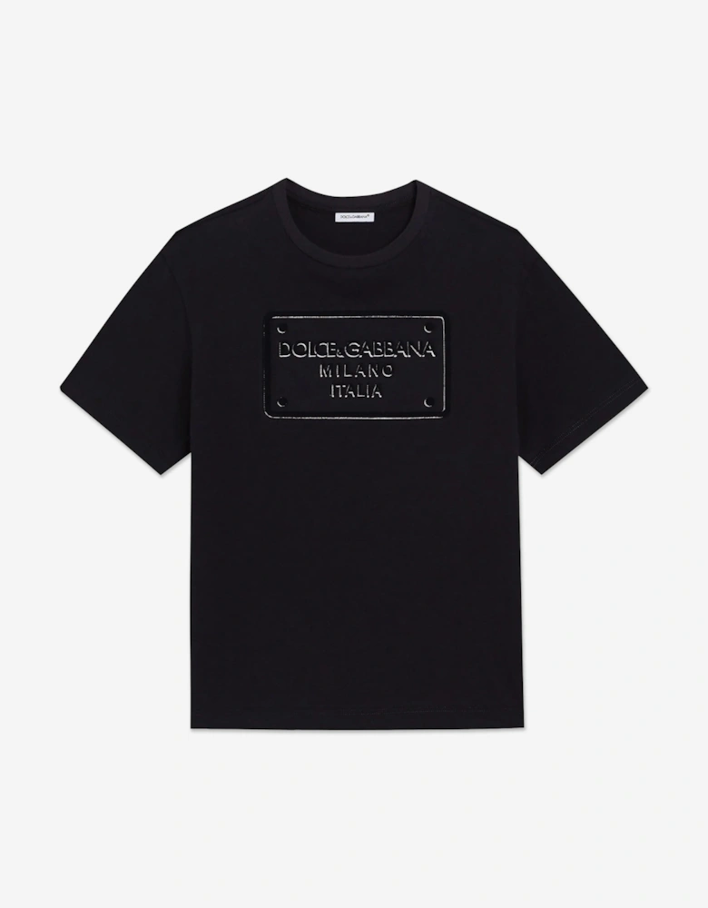Boys Logo T-Shirt in Navy