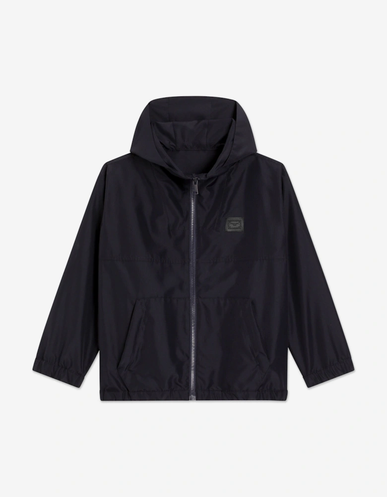Kids Hooded Jacket in Navy