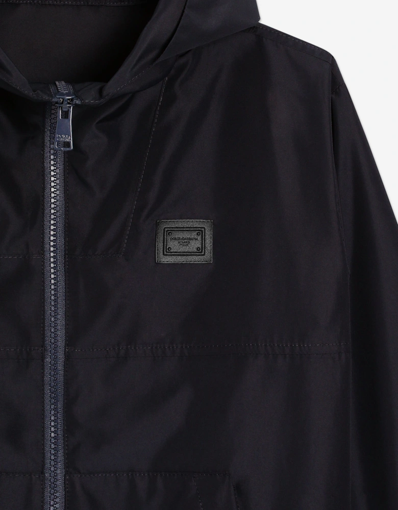 Kids Hooded Jacket in Navy