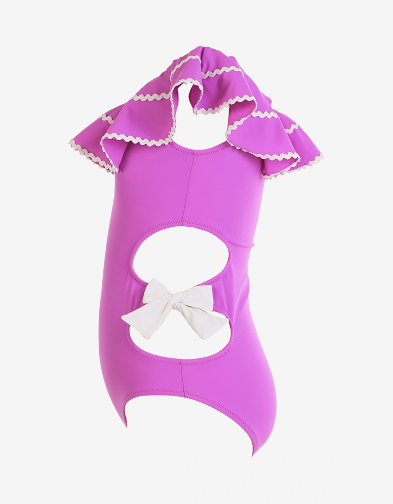 Girls Claire Swimsuit in Purple