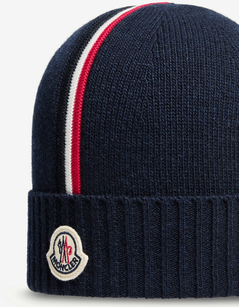 Kids Logo Beanie Hat in Navy