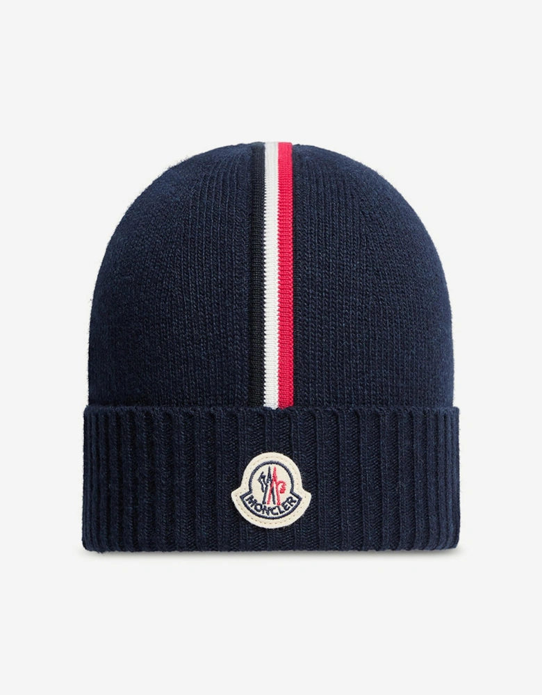 Kids Logo Beanie Hat in Navy