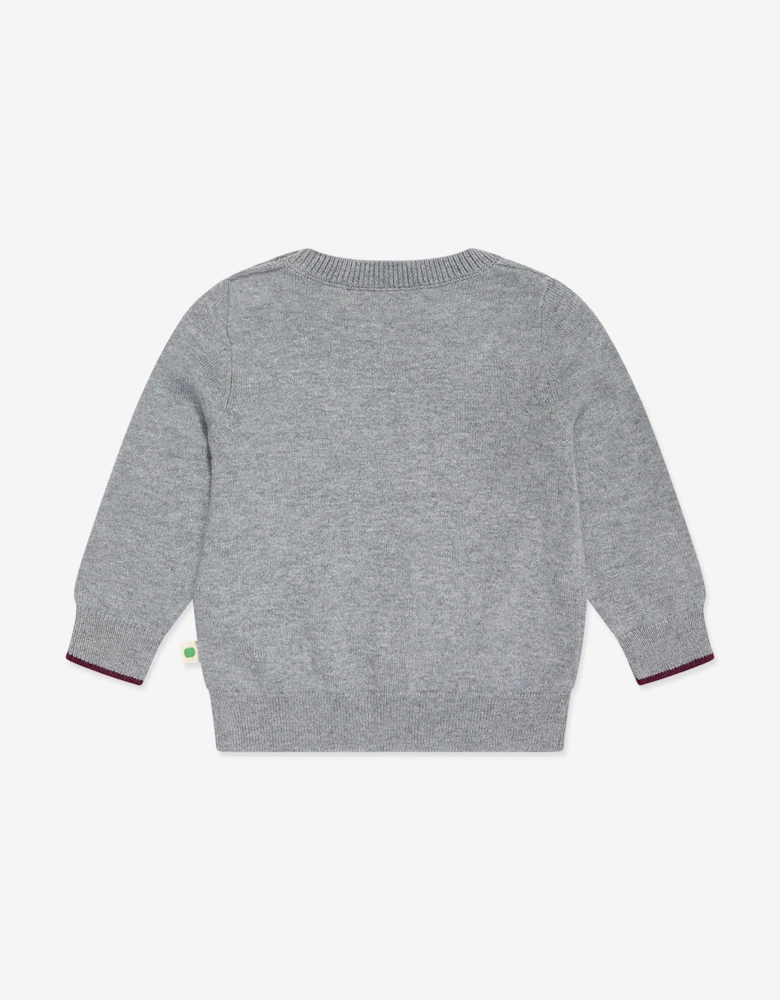 Baby Sparrow Mushroom Knit Jumper in Grey
