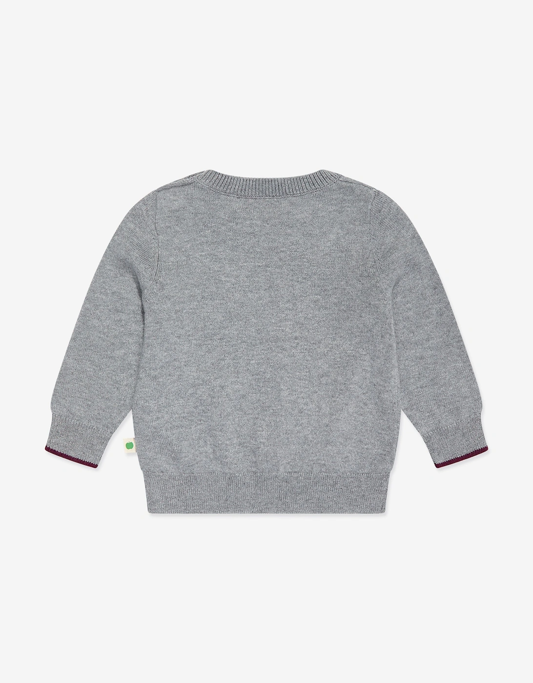 Baby Sparrow Mushroom Knit Jumper in Grey