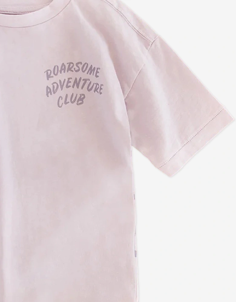 Girls Sparkle The Unicorn Adventure Club T-Shirt in Purple