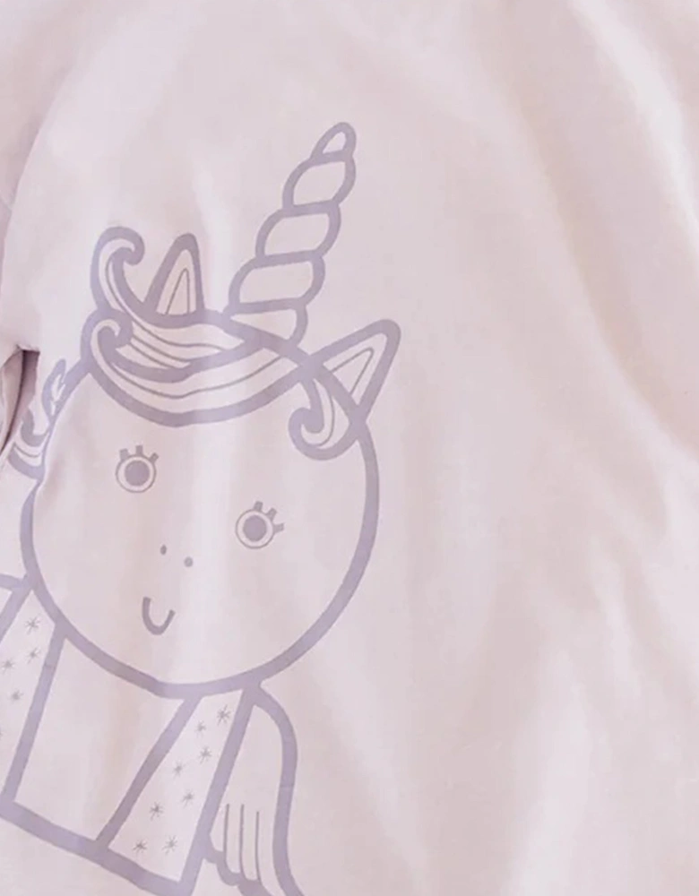 Girls Sparkle The Unicorn Adventure Club T-Shirt in Purple