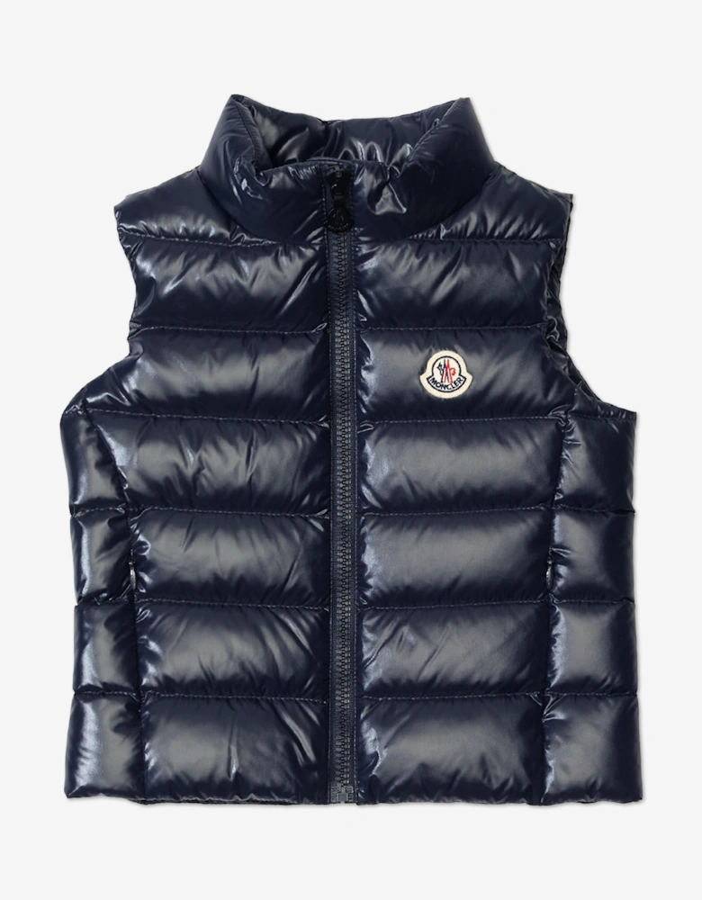 Girls Down Padded Ghany Gilet in Navy