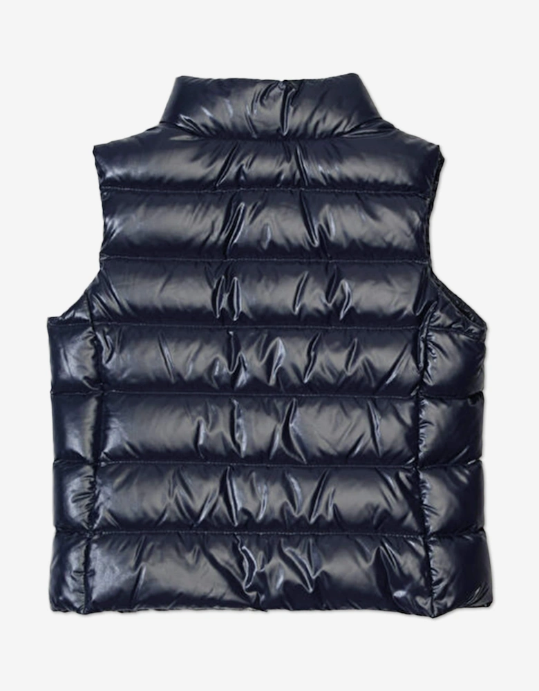Girls Down Padded Ghany Gilet in Navy
