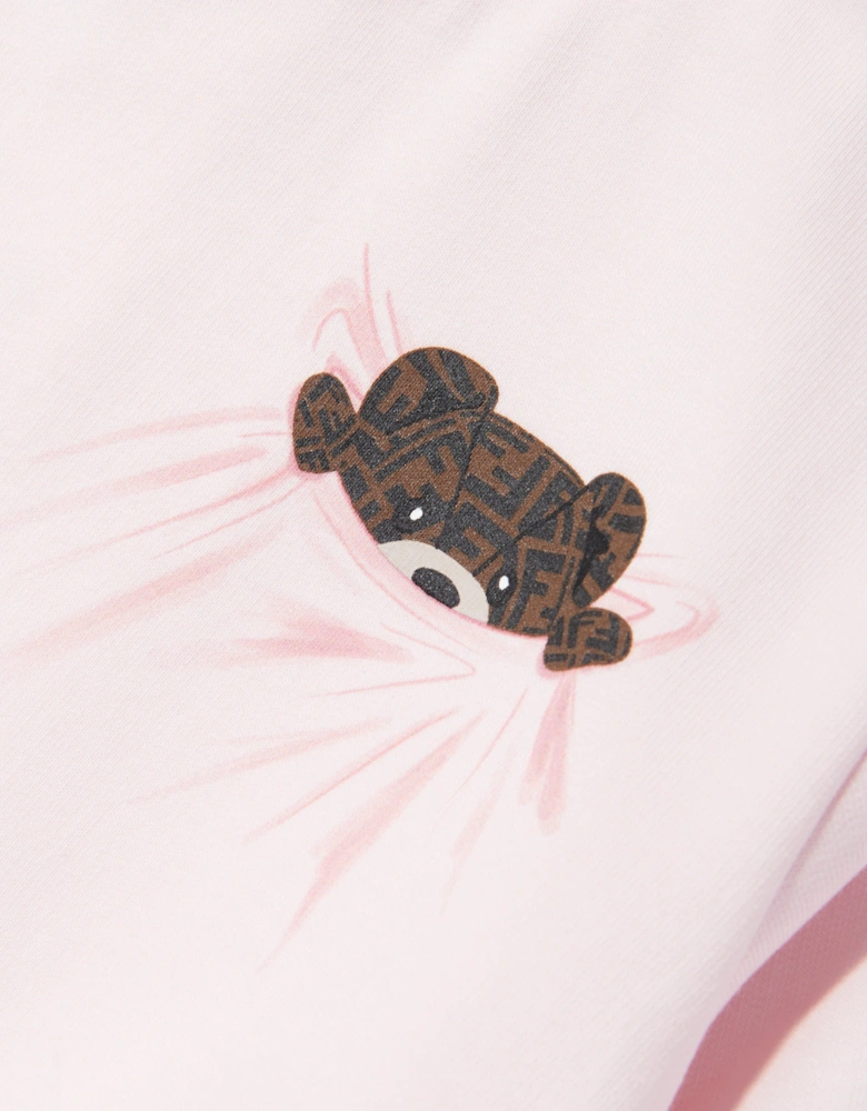 Baby Girls Bear Sweatshirt in Pink