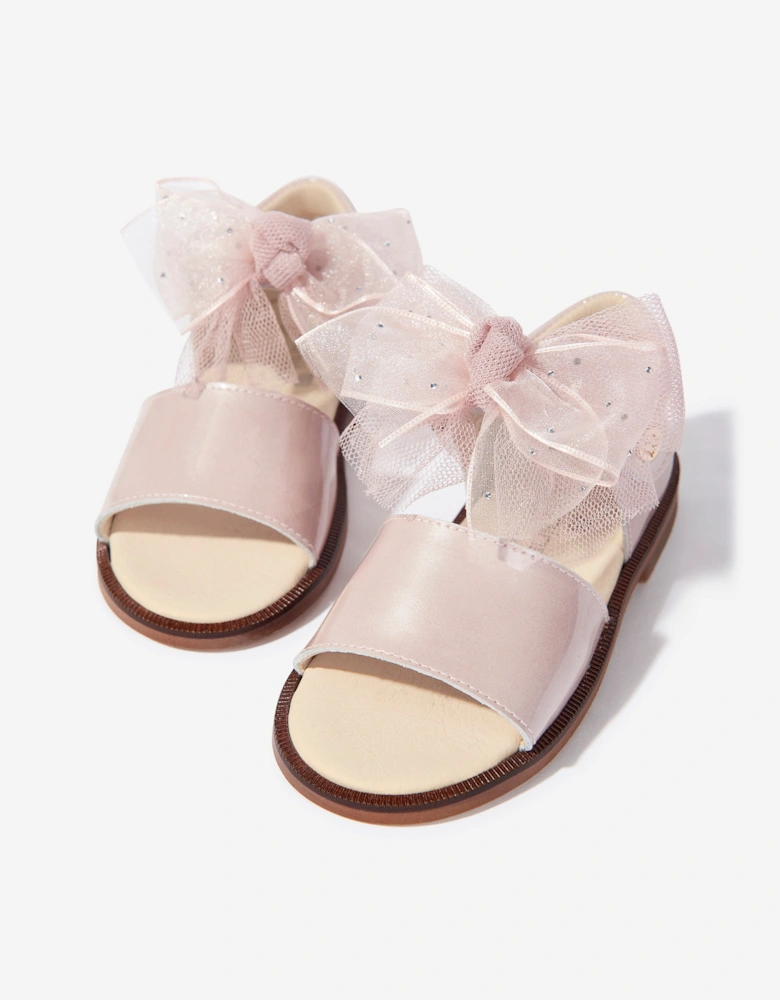 Girls Bow Sandals in Pink