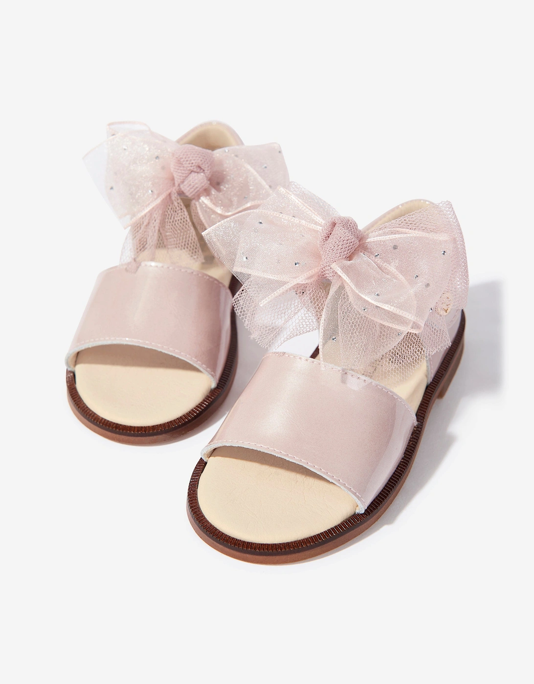Girls Bow Sandals in Pink